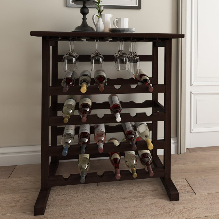 24 bottle floor wine rack clearance